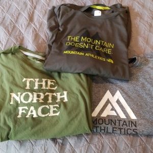 Three North face men's t shirt